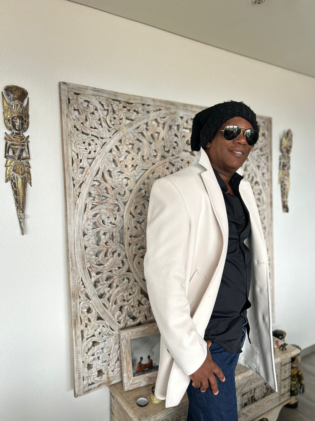 Portrait of Raúl in a white jacket